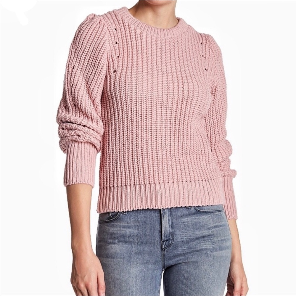 Topshop Sweater Dusty Rose Knit